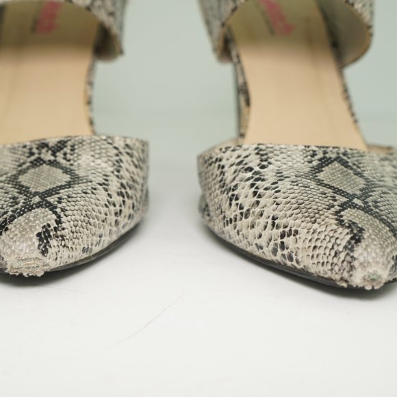 JustFab Tyley Faux Snake Skin Heels Size: US 8 - Picture 8 of 10